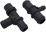 Hconcet 2PCS HVAC Heater Hose Tee Connector Fit Compatible with 2010-2013 Ford Transit Connect 2.0L