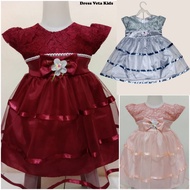 Kids Dress Veta/dress party dress dress 3-5 years old/dress brocade mini dress children's dress kids