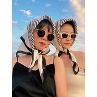 Square silk scarf for women 70 70x70cm turban bandana, beautiful, high-quality head covering to make