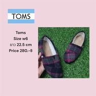 toms Shoes size w6 Length 22.5 cm