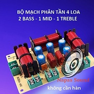 BỘ MẠCH PHÂN TẦN THÙNG LOA FUN ĐÔI RCEDA402 - 2 BASS + 1 MID + 1 TRÉP - MẠCH PHÂN TẦN LOA 4 ĐƯỜNG TIẾNG