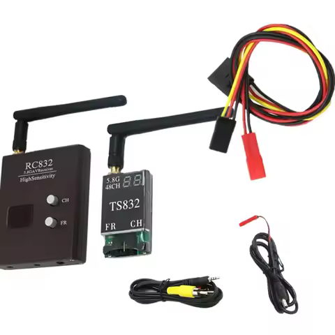 TS832 5.8G Audio Video Transmitter RC832 5.8G 600mW 48CH / 40CH Receiver for RC Model Airplane FPV D