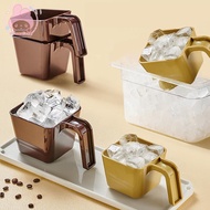 thewoodfamer 280/350/470/590ML Ice Scoop Ice Shovel Plastic Square Ice Shovel Measuring Cup Coffee S