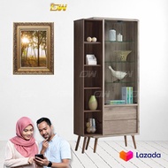 Display Cabinet + Glass / Hall Cabinet / Divider / Book Cabinet / File Cabinet L900 X W400 X H1900 M