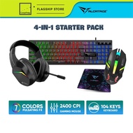Alcatroz X Craft Basecamp 4 in 1 Wired Keyboard Headphone Mouse Gaming Combo