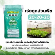 ปุ๋ยเกล็ด 20-20-20 (เขียว ) ออคิเดนซ์ YVP บรรจุ 25 kg. สูตรบำรุงต้นทั่วไป ปุ๋ยเกล็ดละลายน้ำ ปุ๋ยละล