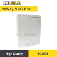 PVC MCB Box ABS Quality 26Way PVC Box DB Box ELCB Power Distribution Box Circuit Breaker box