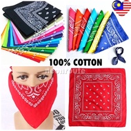 100% Cotton Bandana. Cowboy Biker Head Scarf. Key Bandana