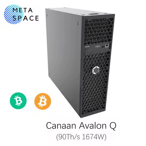 New Bitcoin Miner Avalon Q 90TH/s 1674W ASIC Miner Low Noise Home BTC Mining With PSU Avalon BTC Min