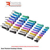 Titanium Bolt Package WR3 Footstep V-Series WR3 Front R15 V3 ZX25R/ CBR 250RR/ Ninja 150RR/ Ninja 25