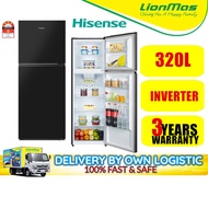 Hisense 320L Inverter 2 Door Refirdgerator Fridge - Peti Sejuk