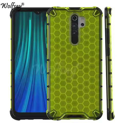 Shockproof Transparent Case For Redmi Note 8 Pro Honeycomb Armor Clear Case For Redmi Note 8 Pro Cas