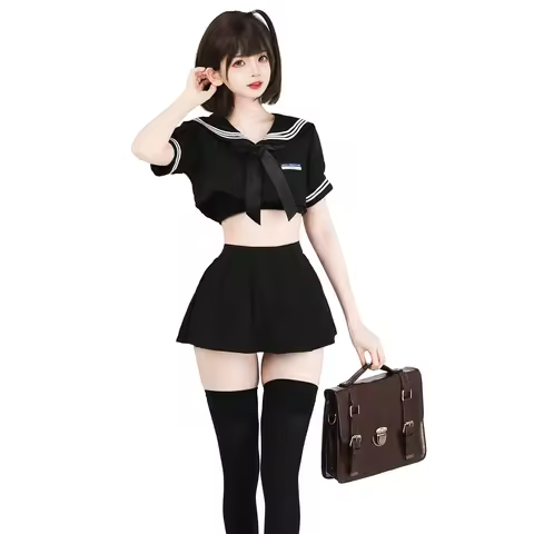 AniLV Japanese Anime Women School Student Uniform JK Outfits Cosplay Costume