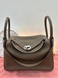 Hermes Lindy 26 大象灰銀