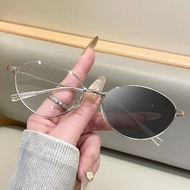 Ultra Light Photochromic Spectacles Polygonal Frame Xiaohongshu Trendy Style