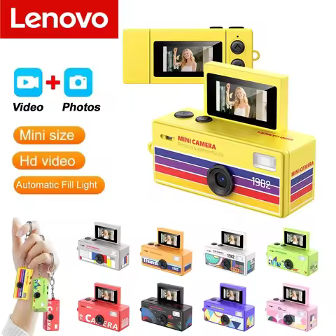 Lenovo Thumb Keychain Camera 0.96inch Flip Screen Retro CCD Mini Digital Camera 720P Small Camcorder