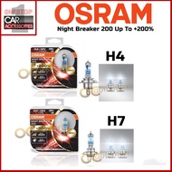 Osram Night Breaker 200 Up to +200% Headlamp Fog lamp Bulb H4 and H7 Headlight bulb