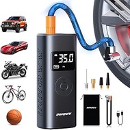 INNOVV P1 Tire Inflator Portable Air Compressor, 2X Faster 150PSI Cordless Car Air Pump with Auto-Sh