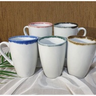 Rustic Lining Mug (Porcelain Mug / Ceramic Mug / Ceramic Glass / Cup)