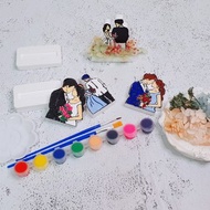 【牽牽手一起走】彩繪材料包 擴香石 可完成4入成品 情人節 彩繪