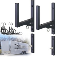 Ladder Rack for Trailer 2 Racks Heavy Duty Steel Ladder Racks Side Mount Trailer Ladder Rack Fit for