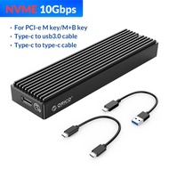 Official ORICO M.2 NVME Enclosure USB C Gen2 10Gbps PCIe SSD Case M2 SATA NGFF 5Gbps SSD Enclosure