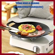 Cast iron pan SIZE 34 - Stone baking pan non-stick pan size 34 cm Korean non-stick stone pan chao da