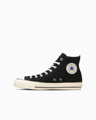 日本限定 Converse SUEDE ALL STAR US HI 高筒 麂皮 黑色/ 25 cm