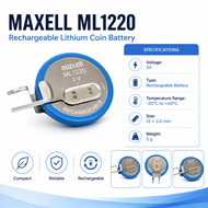 ML1220 3V Rechargeable Laptop Motherboard Battery Instead of CR1220 Battery with Solder Feet Japan