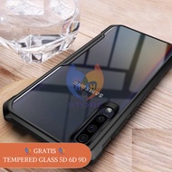 PROMO Case Samsung Galaxy A50 A50S A30s Softcase Airbag Shockproof Armor Transparent Acrylic + FREE 
