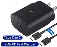 ชุดชาร์จเร็ว Samsung Super Charge 25W สายชาร์จ C To C TYPE-C to TYPE-C S22Ultra S22+ S22 S21 A73 A52S A53 A80 A51 A71 A70 Note9 Note10 note 10+ Note20 S20 S21Ultra ชาร์จด่วน ชาร์จเร็ว ส่งจากไทย