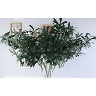 Fake olive branches, plastic olive branches, silk leaf branches