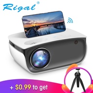 Projector โปรเจคเตอร์ Rigal RD850 Mini Projector โปรเจคเตอร์ Native 720P WiFi Proyector Android IOS 