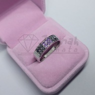 Cincin Berlian Pria Fashion Natural Berlian Hitam Asli Original Murah Intan Perak