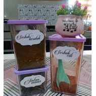 66 Pcs Waterproof Pvc Kitchen Sticker. Custom Kitchen label. Fancy font kitchen sticker. Sticker lab