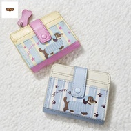 Dachshund Coin Purse - Dopamine Color Zipper Cartoon PU Wallet Korean Style