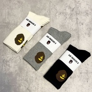 Bape Socks Men Anti-slip Long Tube Towel Bottom Sports Socks