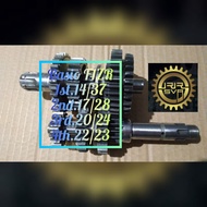 Racing Gear Ratio F1ZR (FIZR) (FIZ R) (Force 1) F1 Poswan Road Race Gear sizeTouring: 1st.14/37; 2nd