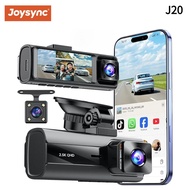 Joysync J20 3.16-inch 3-Lens Dash Cam with Night Vision WiFi Connection Parking Monitor Car Accessor