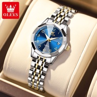 OLEVS  Jam Tangan Wanita Minimalis Ladies Quartz Watch Business Casual Dual-Use Luminous Pointer Wat