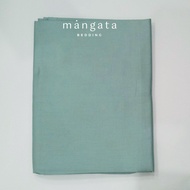 Bộ ga gối 3 món Cotton thô lụa cao cấp Size 1m6x2m và 1m8x2m Mangata Bedding màu trơn gồm 2 vỏ gối n