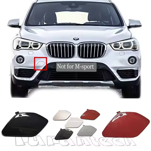 Front Tow Cover Fit 16-19 BMW X1 F48 18ix 18dx 20i 20ix 25i 25ix 28iX 35iX SAV bumper towing hook Ca