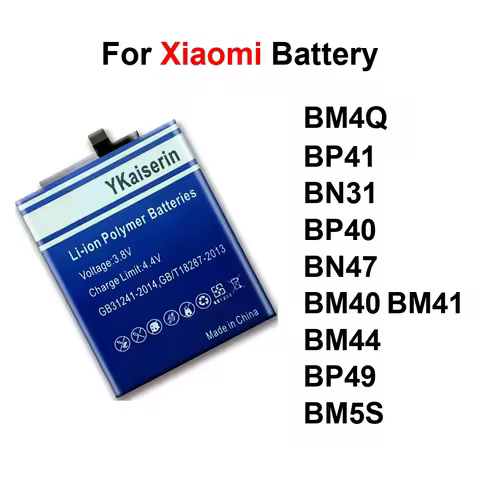 4300-6100Mah For Xiaomi MI 13T 2A 5X 9T A2 Poco Redmi 1S 5A K20 K30 K40s K60 Note 6 Pro Lite 5G BP41