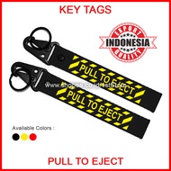 GANTUNGAN PULL TO EJECT PREMIUM KEYCHAIN MOTORCYCLE CAR KEY CHAIN TAG BAG TAGS COOL ACCESSORIES ALL 
