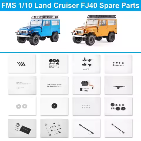 FMS 1/10 Land Cruiser FJ40 Remote Control Climbing Vehicle Spare Parts Wiper Seat Set Bumper