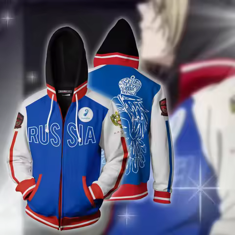 Japanese Anime Skater Sweatshirt Yuri Yurio 3D Print sweatshirt Harujuku cosplay anime 3D Pullover h