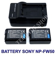 NP-FW50 \ FW50 แบตเตอรี่ \ แท่นชาร์จ \ แบตเตอรี่พร้อมแท่นชาร์จสำหรับกล้องโซนี่ Battery \ Charger \ Battery and Charger For Sony Alpha A3000,A5000,A6000,A6300,A6500,A7,A7II,A7S,A7SII,A7R,A7RII,A33,A35,A37,A55,RX10,RX10II,RX10 III,RX10 IV,NEX-3/5/7
