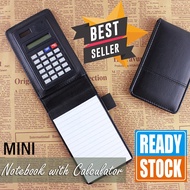 MI SHOPINN - Small Notebook Binder Notebook with Calculator Note Book Mini Calculator Agenda Journal