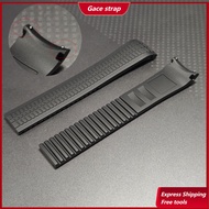 For 21mm Patek Philippe Aquanaut 5164A 5167A 5167R Cruved End Rubber Watch Band