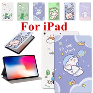 For iPad 2 3 4 5th 6th 7th 8th Gen Mini 6 Air Pro 9.7 " 10.2" 11" 2017 2018 2019 2020 Tablet Cute Pattern Shockproof PU Leather Folding Case Cover Stand